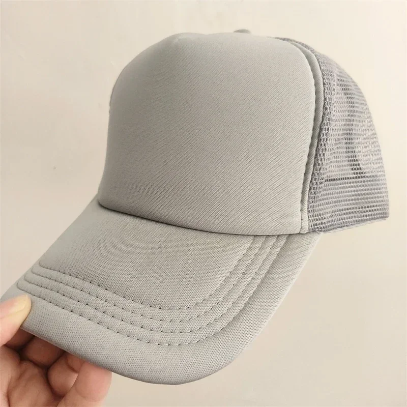 Sombreros de malla con logotipo personalizado para hombres y mujeres, gorras de camionero de espuma, gorras de béisbol de equipo deportivo, sombrero