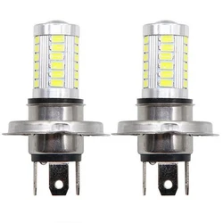 1Pcs H4 LED Lamp Car Headlight 33 SMD 5630 5730 Light Bulb Auto Automobile Fog Light 12V DC