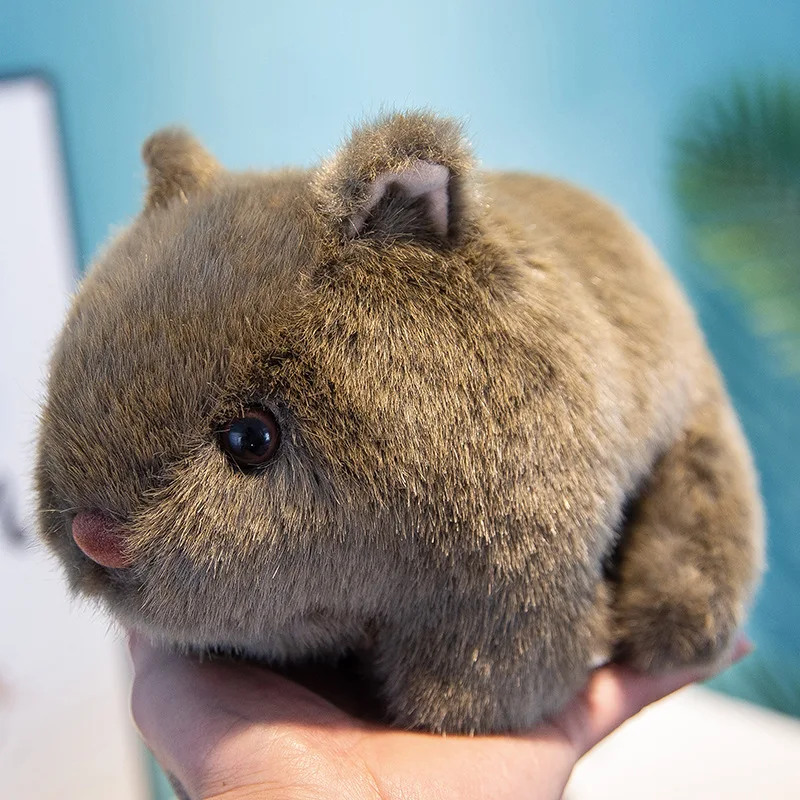 

18/22/25cm Plush Toy Simulation Wombat Toy Practical Stuffed Simulation Wombat Toy Soft Stuffed Guinea Pig Doll