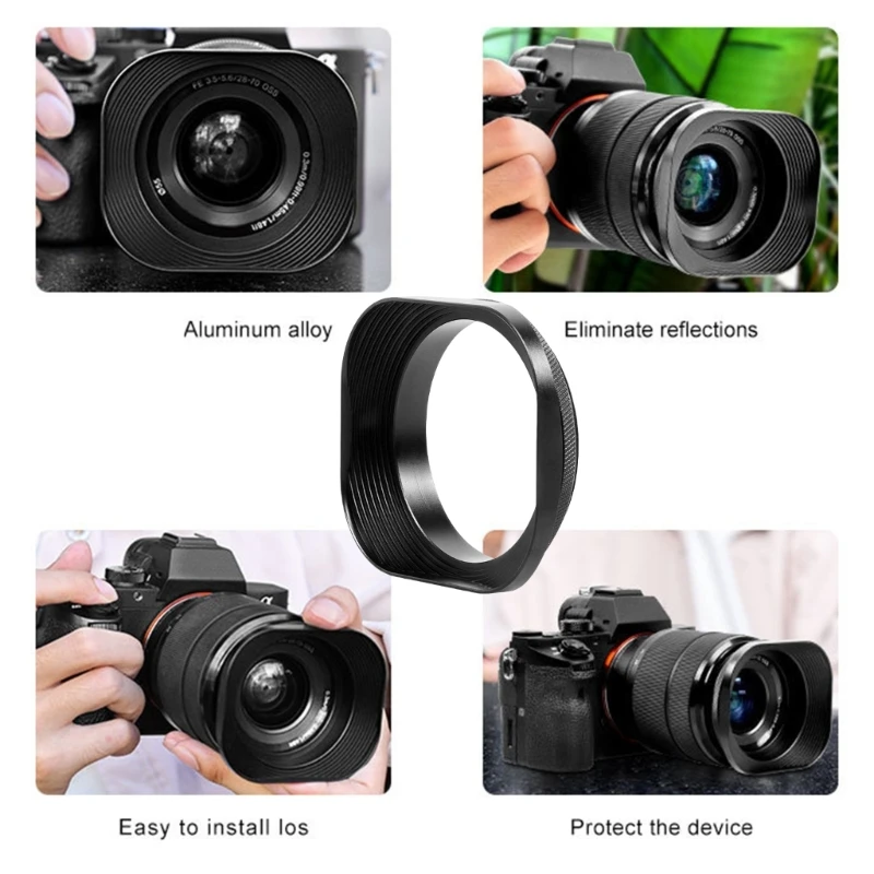 Квадратная бленда Essential 62 мм, подходит для уменьшения рассеянного света и защиты объектива для любительской съемки