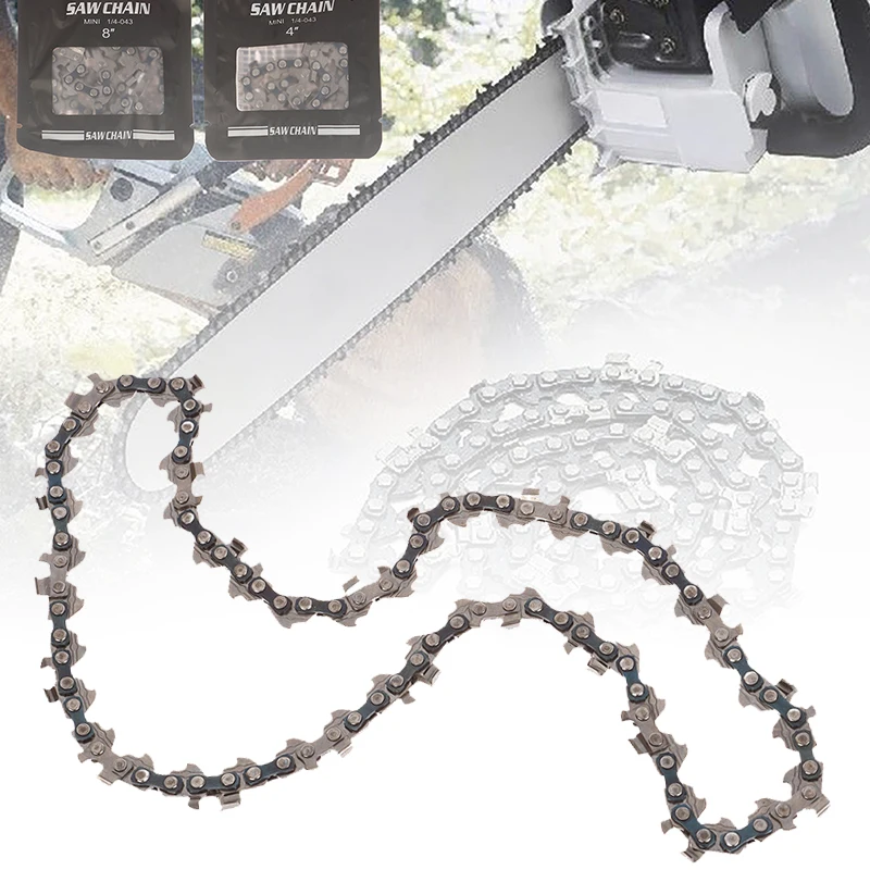 

4/6/8/12/14/16 Inch Metal Chainsaw Chain Spare Parts Link Chainsaw Saw Chain Blade For Electric Saw Accessories Wood Cutting