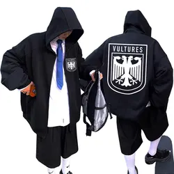 Rapper Kanye West Vultures New Music Album Printed Zipper Hoodie Men Women Hip Hop Oversized Zip Up Jacket Male Cool Streetwear