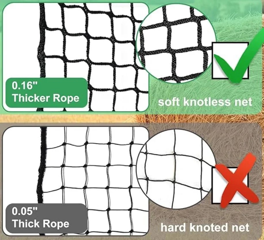 Heavy duty cricket netting, golf ball stop nets, tennis court surround netting for sports