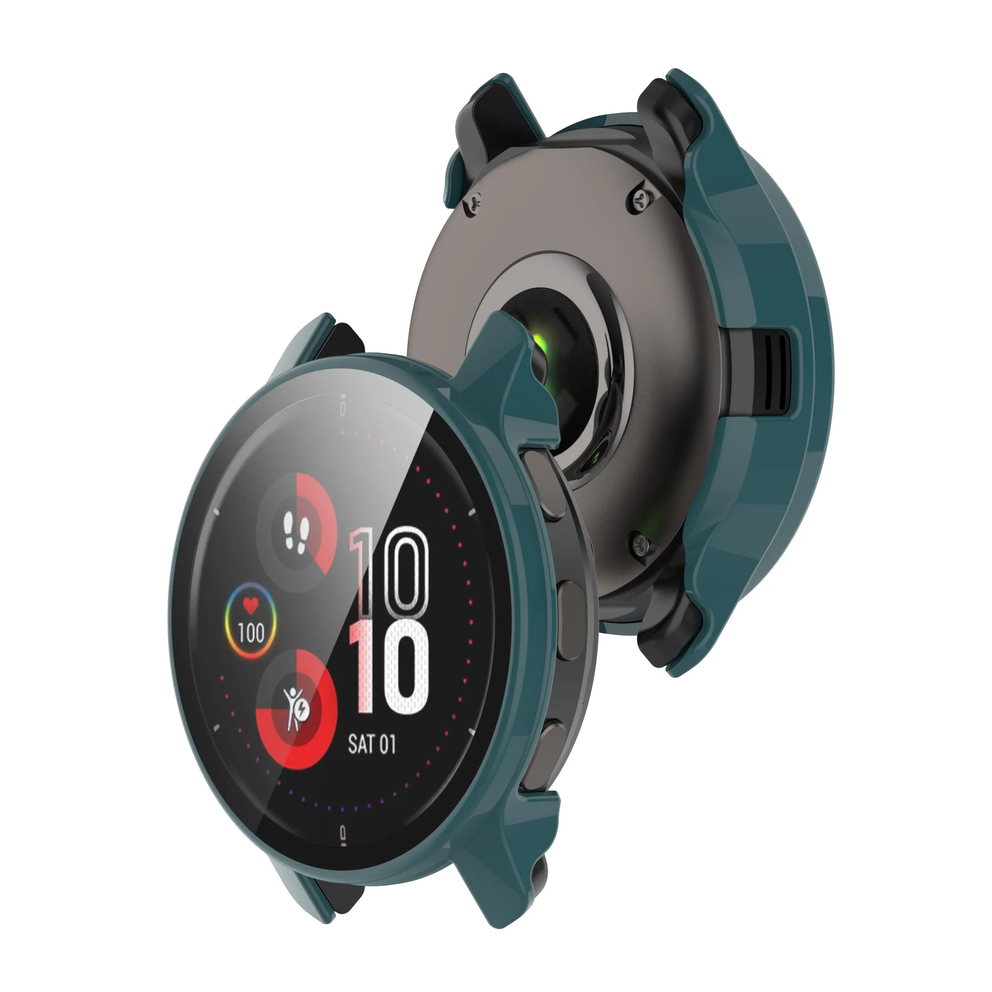 حافظة حماية لساعة Garmin Venu 2 Plus غطاء حماية كامل الشاشة من الزجاج المقسى لملحقات Garmin Venu 2 Plus