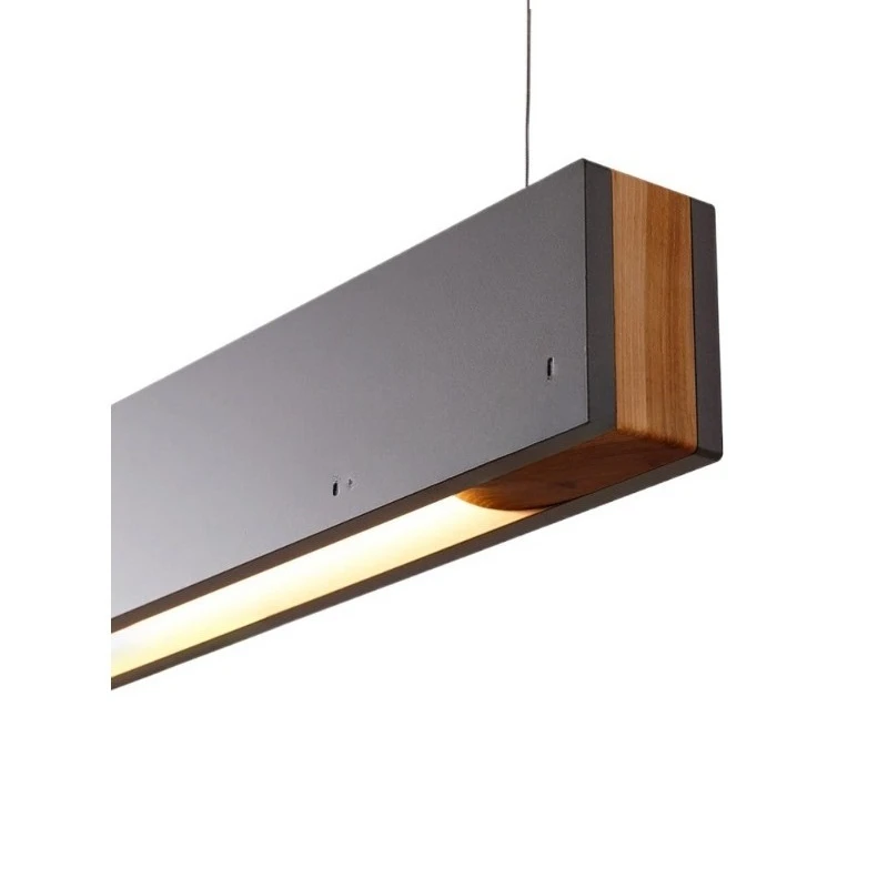 

Modern minimalist restaurant chandelier, one-word strip dining table lamp, desk chandelier