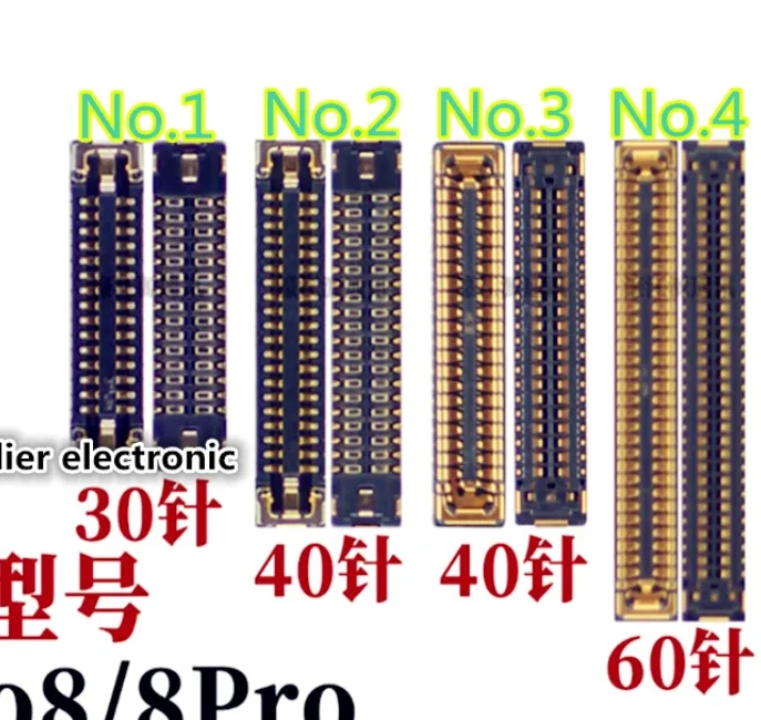 For reno8 8pro motherboard display screen inline seat Reno8pro tail plug cable connection seat 30pin 40pin 60pin