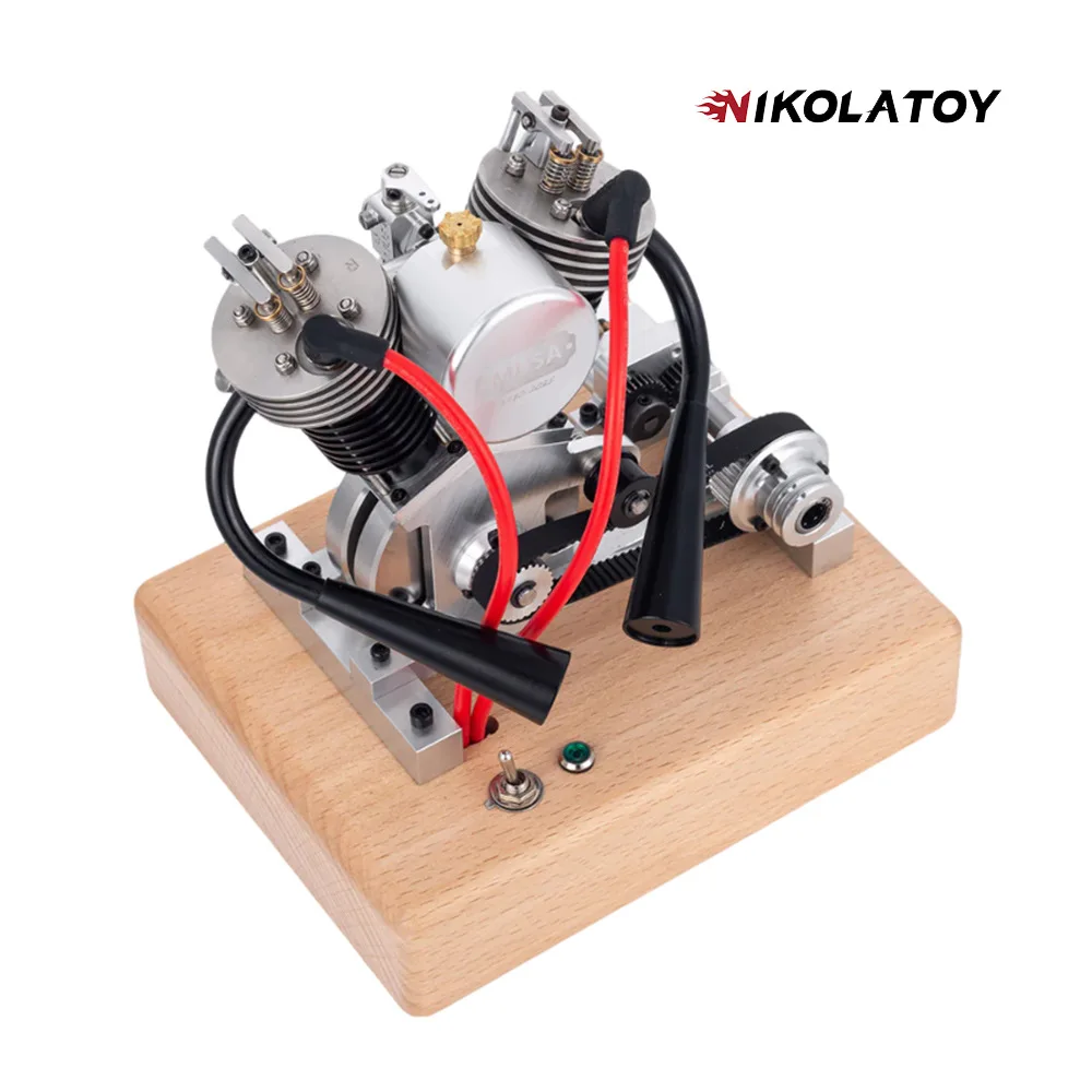 NIKOLATOY Miniature Harley V2 Internal Combustion Engine Model