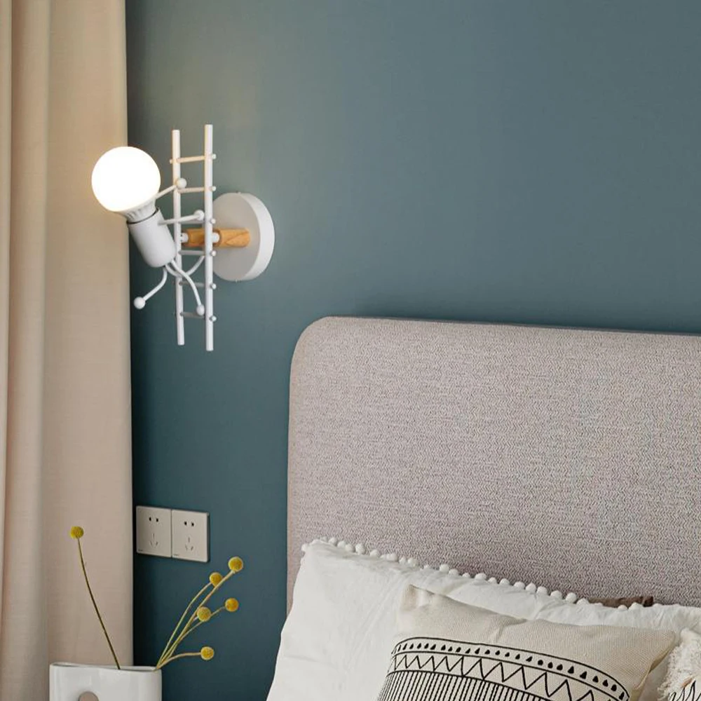 Cartoon Wall Lamps Led Indoor Aisle Lighting Modern Wall Light Sconce Living Room Bedroom Bedside Lamp Children's Room Decor