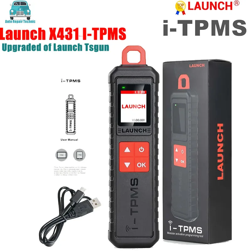 LAUNCH iTPMS TPMS 433 315MHZ 2in1 RF-Sensor Handheld X-431 TSGUN Car Tire Pressure Detector Programming Diagnostic Tools