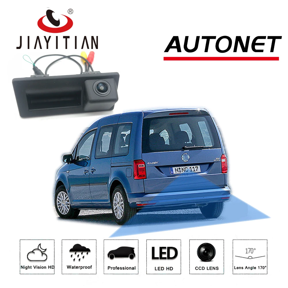 JIAYITIAN Rear View Camera for Volkswagen VW Caddy 2015~2020 Backup Camera Work with MIB OEM Radio