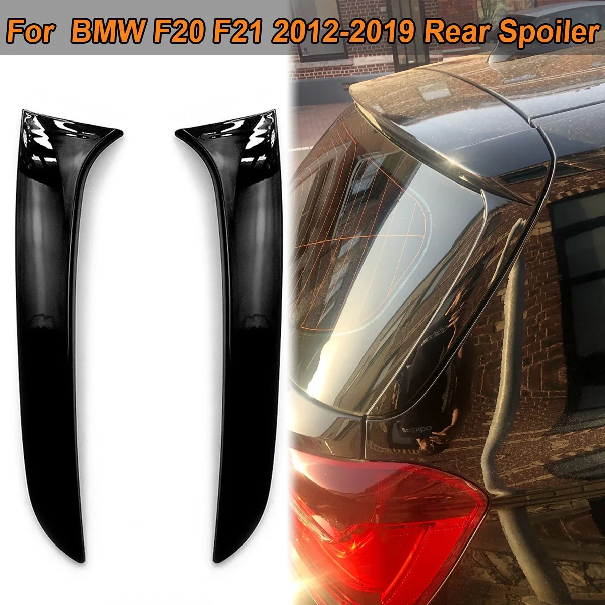 

For BMW 1 Series F20 F21 2012 2013 2014 2015 2016-2019 Rear Window Canards Defector Side Splitter Apron Spoiler Car Accessories