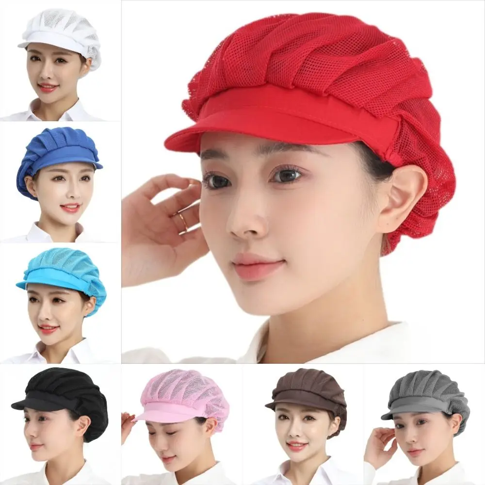 

Dustproof Chef Work Hat Breathable Oil Resistant Kitchen Work Cap Cotton Material Hair Drop Prevention Cooking Cap Chef Workwear
