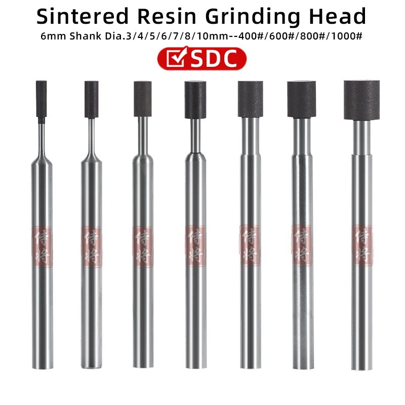 

SDC Sintered Resin Diamond Grinding Head 6mm Shank Precision Inner Hole Grinding Rod For High Hardness Materials Customizable