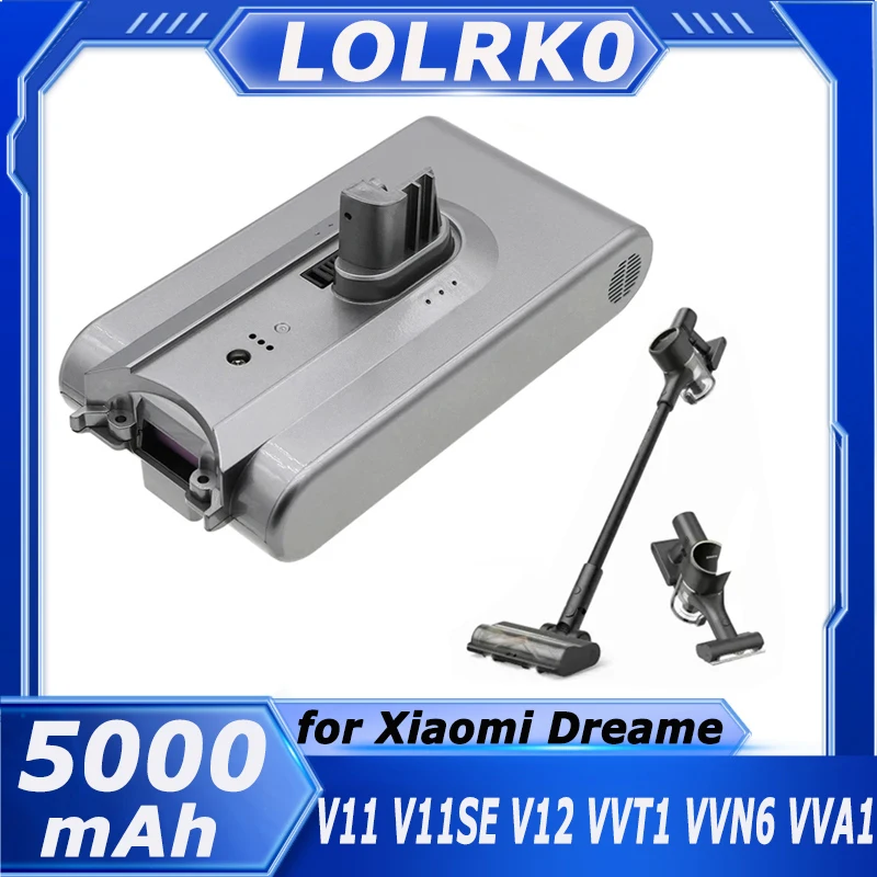 

25,2 В 7S1P 5000 мАч для Dreame V11 V11SE V12 VVT1 VVN6 VVA1 Замена аккумулятора беспроводного пылесоса