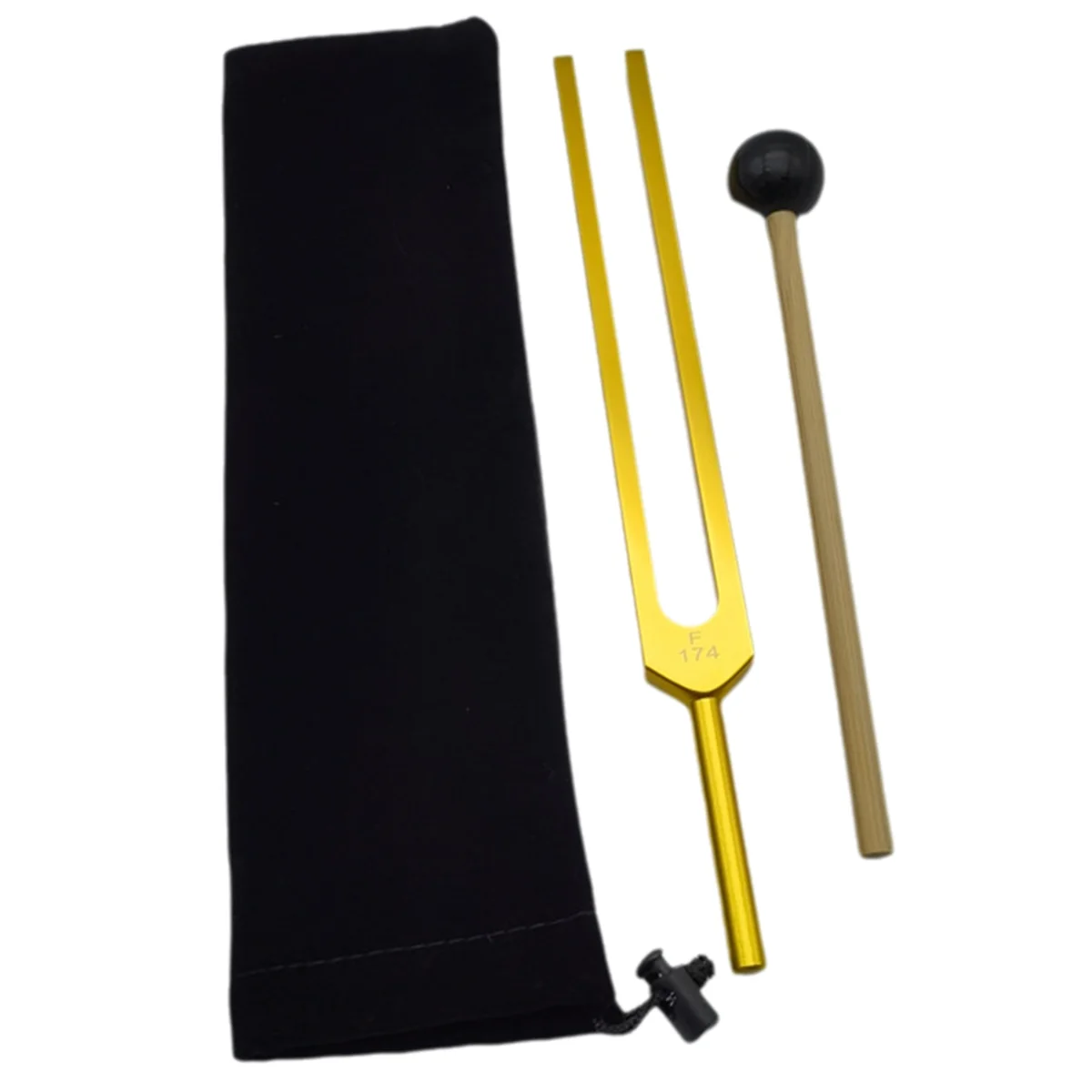 ABGN سبائك الألومنيوم ضبط الشوكة مجموعة أداة العلاج الصوتي ملحقات الآلات الموسيقية تخفيف التوتر العمل F174HZ