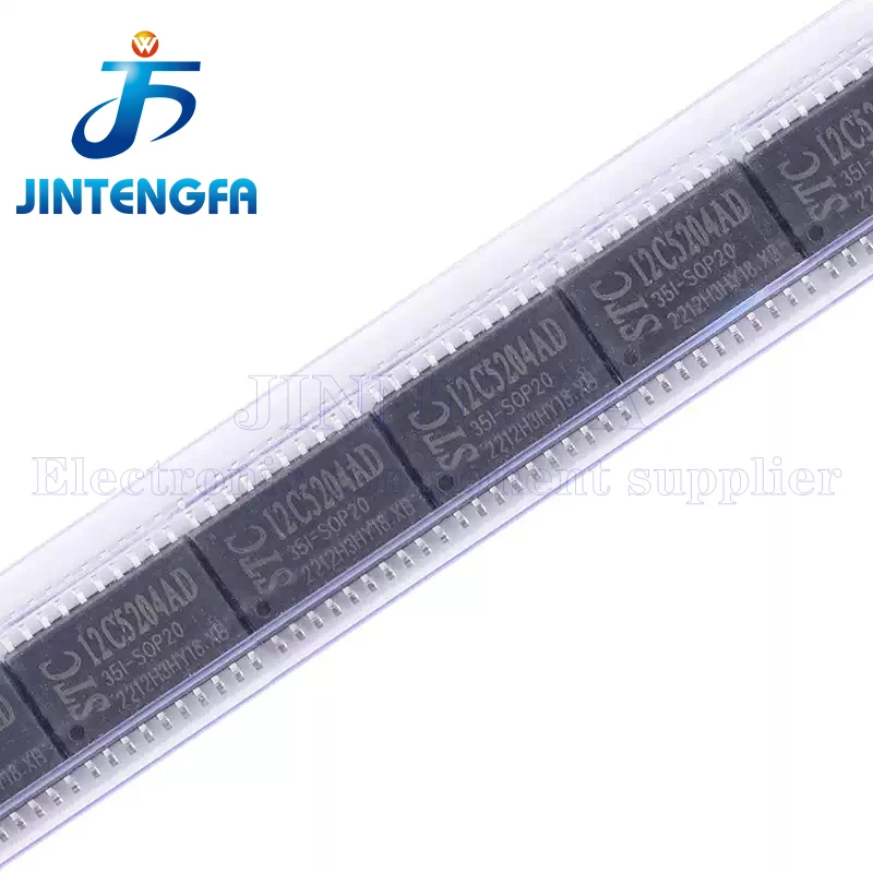 STC STC12C5204AD-35I-SOP20 12C5204AD MCU Single-Chip 1T 8051 Microcomputer 12C5204AD Micro Computer IC SMD Brand New Authentic