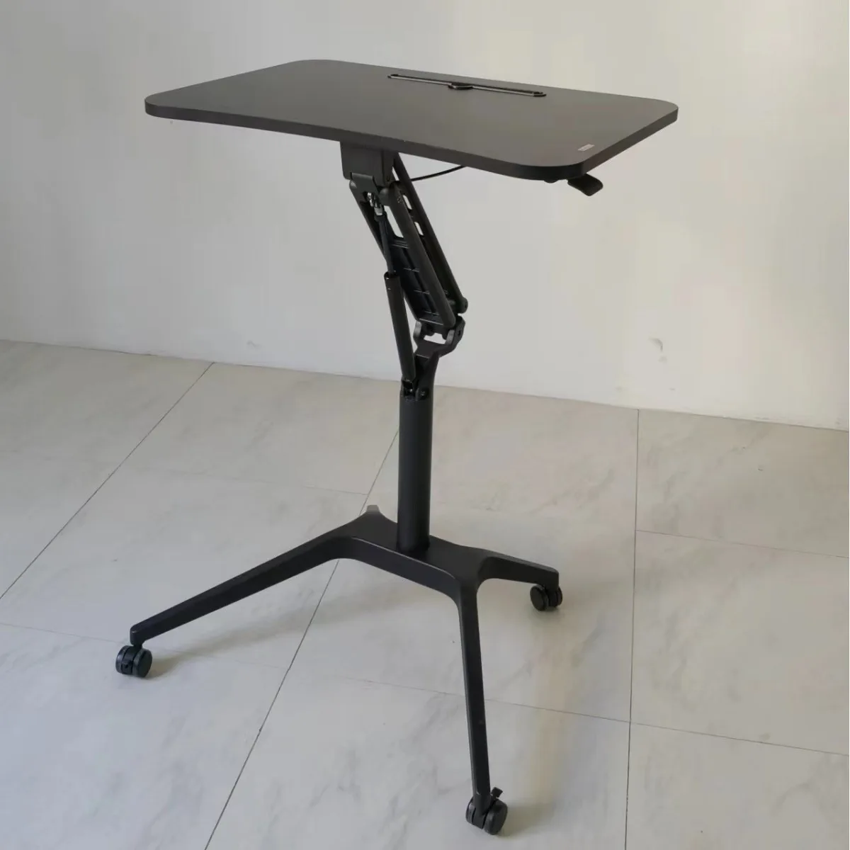 Mesa de ajuste de elevação pneumática, computador de escritório, notebook, levantamento inteligente