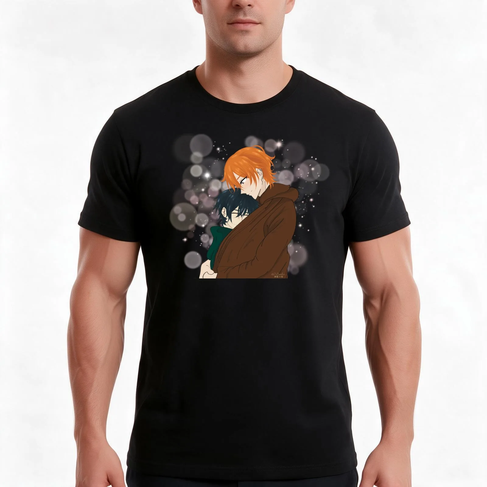 Snuggly Sasaki and Miyano T-Shirt Summer Casual Cotton Tee Oversized Streetwear Tops Vintage Graphic Print Unisex Men Women