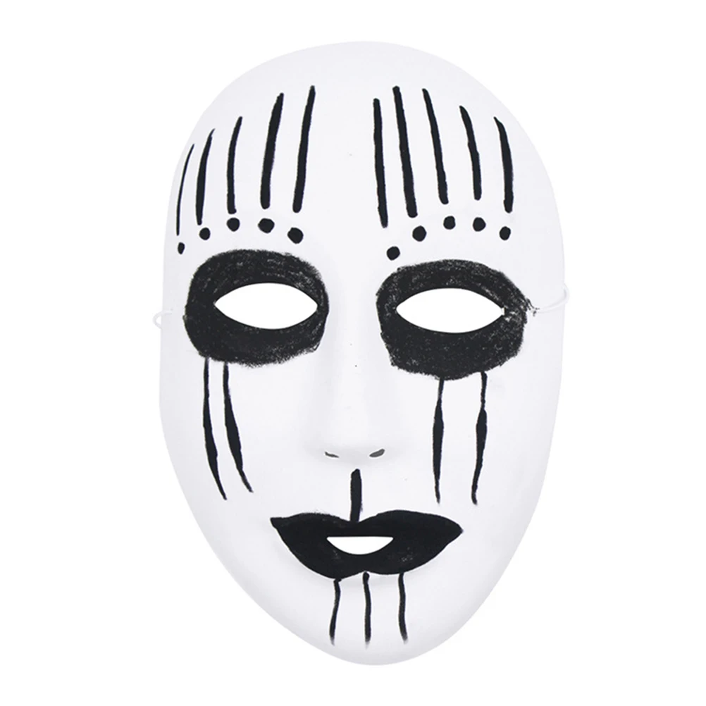 

12 Pcs White Masks Blank Full Face Cosplay DIY Painting Halloween Costumes Party Prop Stylish Hip hop Dancer Comfortable Eco