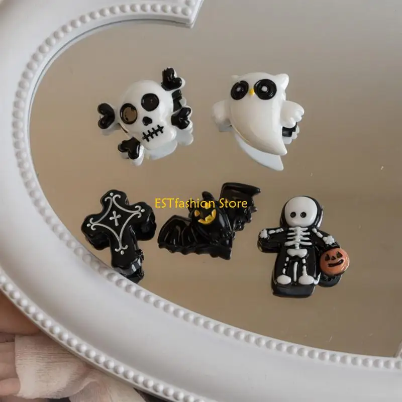 

Y5GC Skull Wing Hair Clip Kids Halloween Hairpin Ponytail Bangs Hair Clip