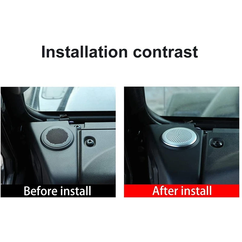 Обшивка для динамика приборной панели автомобиля, алюминиевый сплав для Land Rover Defender 90 110 130 2004-2016 для Jaguar XE XF