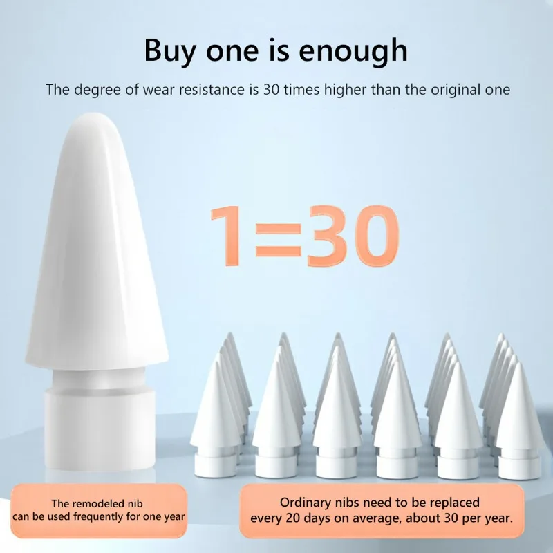 Replacement Pencil Tips for Apple Pencil 1 2 Pro Generation Stylus Pen Nibs Smooth Spare Nibs Kit for Apple IPencil 1st 2nd Pro