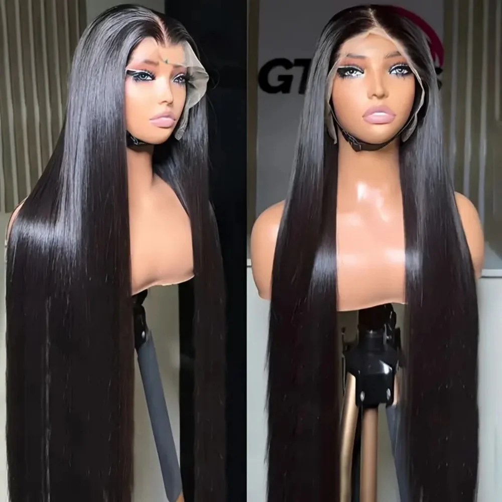 Straight Lace Front Wigs Human Hair For Women 4x4 Lace Closure Wigs Human Hair Pre Plucked 180% Density Brazilian Human Hair