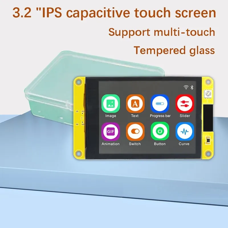 

3.2 Inch ESP32 Touch Screen for Arduino Lvgl WiFi & Bluetooth-compatible Board 240*320 IPs Smart Display IPS LCD TFT Module