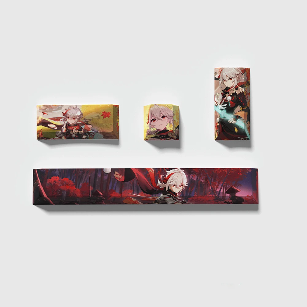 4pcs Anime Personality Keycap PBT Sublimation Space bar Enter ESC Mechanical Keyboard Supplement Key Custom Keycap