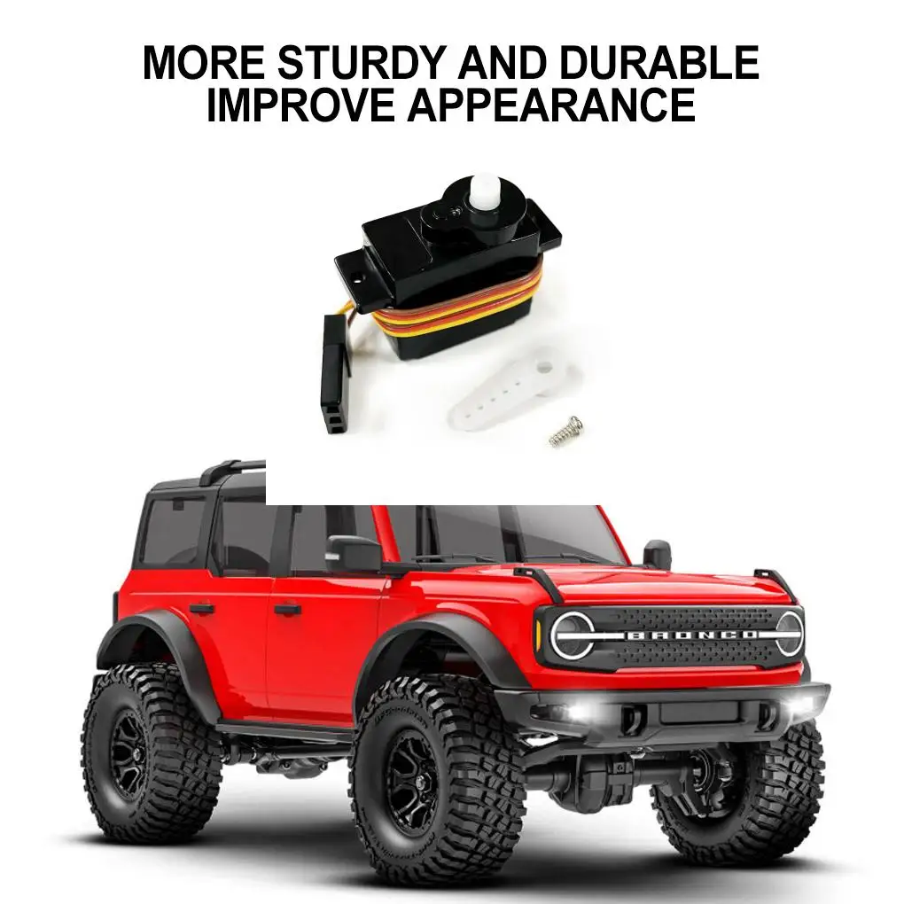 الصلب 1/24 سيرفو RC ترقية جزء 1 قطعة أجهزة Rc الرقمية لمحور SCX24 RC جزء السيارة RC اكسسوارات السيارات استبدال أجزاء الفضة