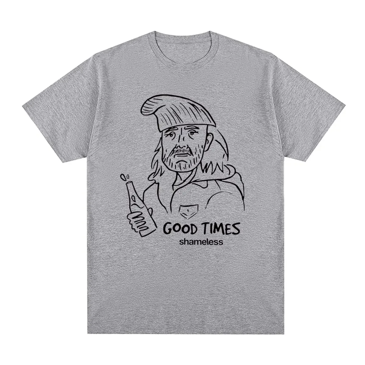 New Tee Tshirt Womens Tops Frank Gallaghers good times Vintage T-shirt Shameless Cotton Men T shirt manga vintage anime clothes