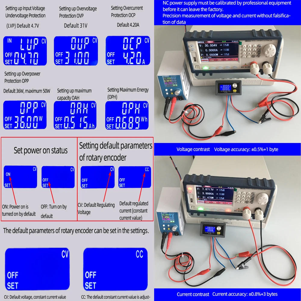 CNC DC DC Buck Boost Converter CC CV 0.6-30V Power Module Adjustable Laboratory Regulated Step-Down Step-Up Power Supply Module