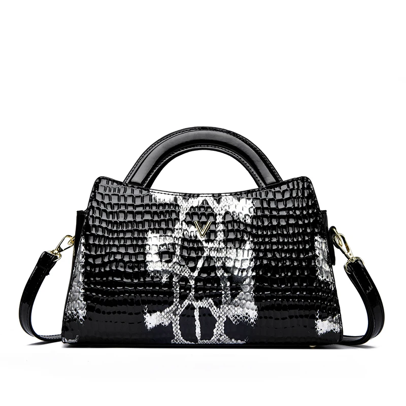 

Высококачественная женская сумка из искусственной кожи, сумка через плечо с узором под змеиную кожу, повседневная женская сумка-кроссбоди, модная новая сумка-мессенджер для женщин