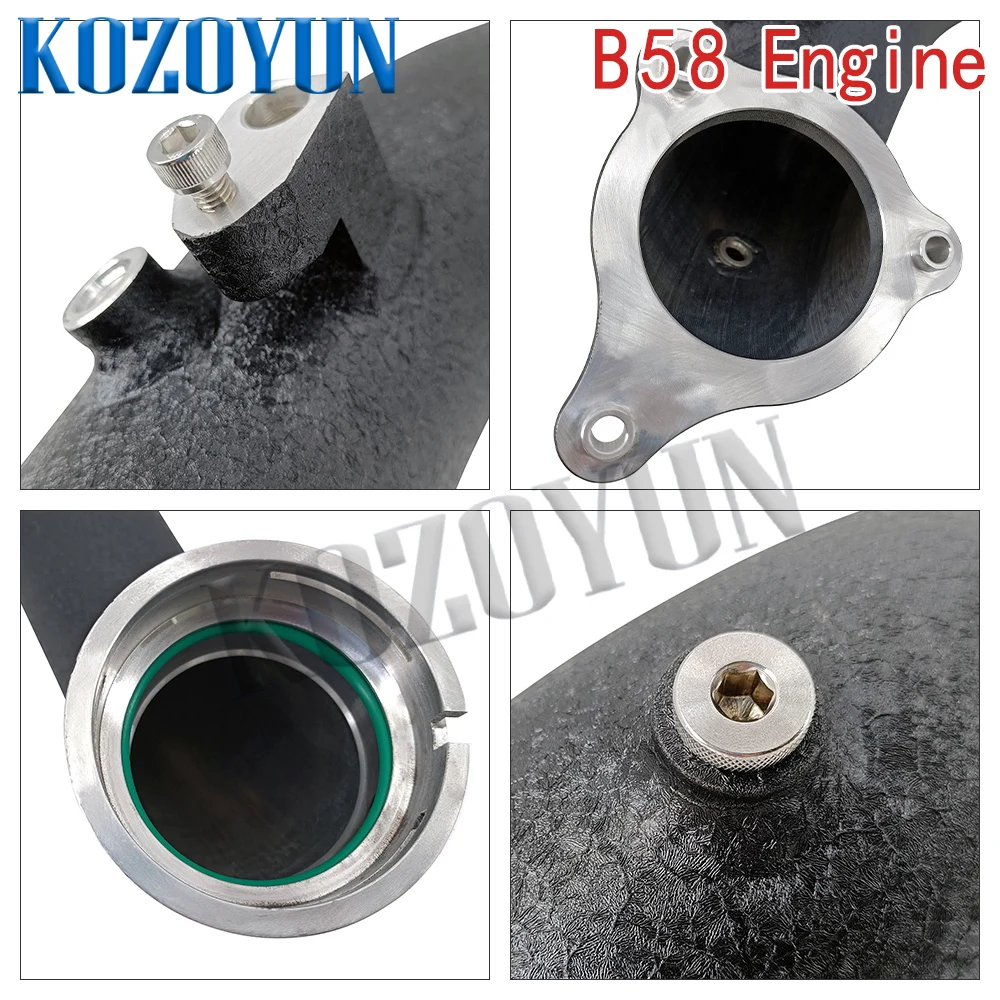 Kit de tubo de carregamento de entrada de tubo de carga para BMW B58 M140ix M240ix 340ix 440ix 16-18