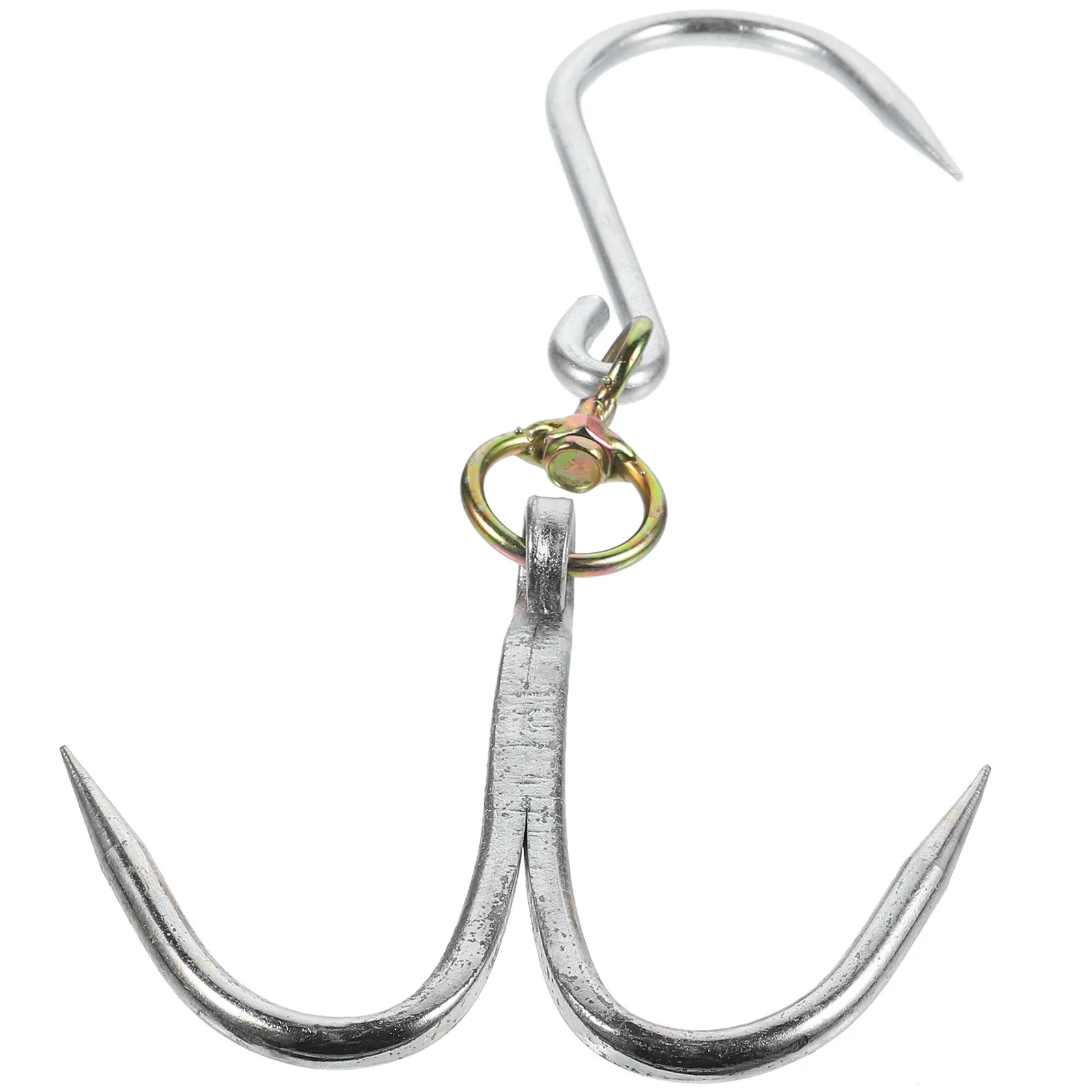 Heavy Duty Double Meat Hook Stainless Steel Butcher Hanging Hook for Beef Sausage Ham Smoking Drying Processing Hunters Kitchen