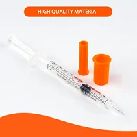 100 Pièces de Seringues à Insuline Orange Stériles et Jetables de Diverses Tailles (1 ml/0,5 ml), Emballées Individuellement, pour l'Alimentation des Animaux de Compagnie... 5
