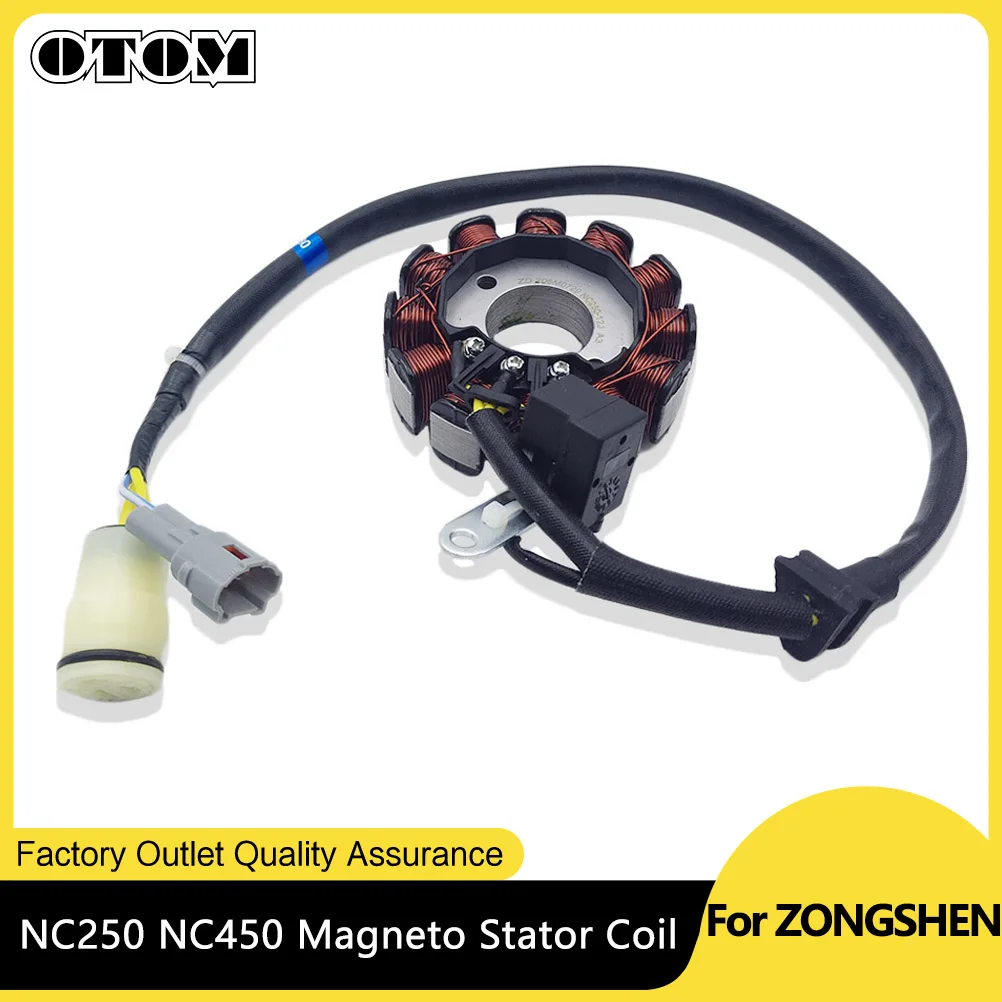 

OTOM Motorcycle Magneto Stator Coil For ZONGSHEN ZS177MM ZS194MQ-2 Engine Parts Standard Cylinder Head NC250 NC450 250cc 450cc