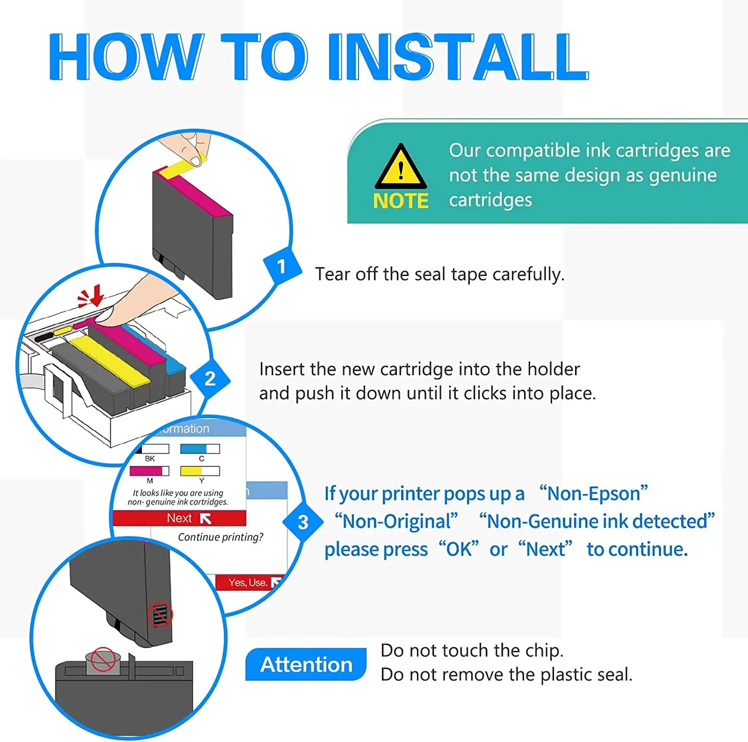 604 cartucce di inchiostro 604XL compatibili con Epson Expression Home XP 2200 2205 3200 4200 Workforce WF 2935DWF 2930DWF 2910DWF