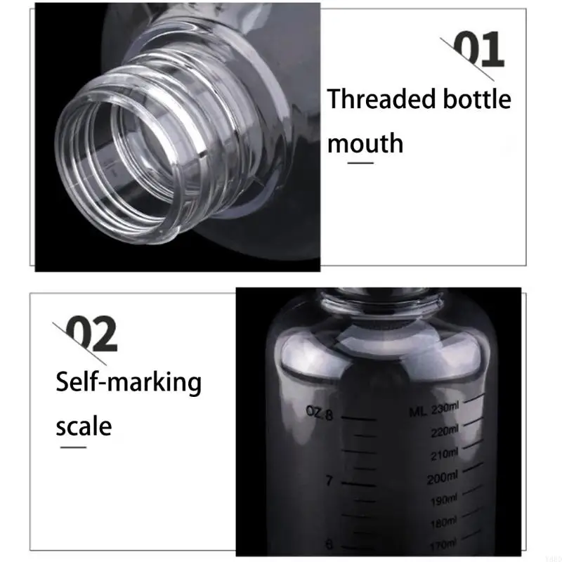 Y88D Model Paint Mixing Bottle Multiple Sizes 30ml 50ml 100ml 230ml Rotating Spout