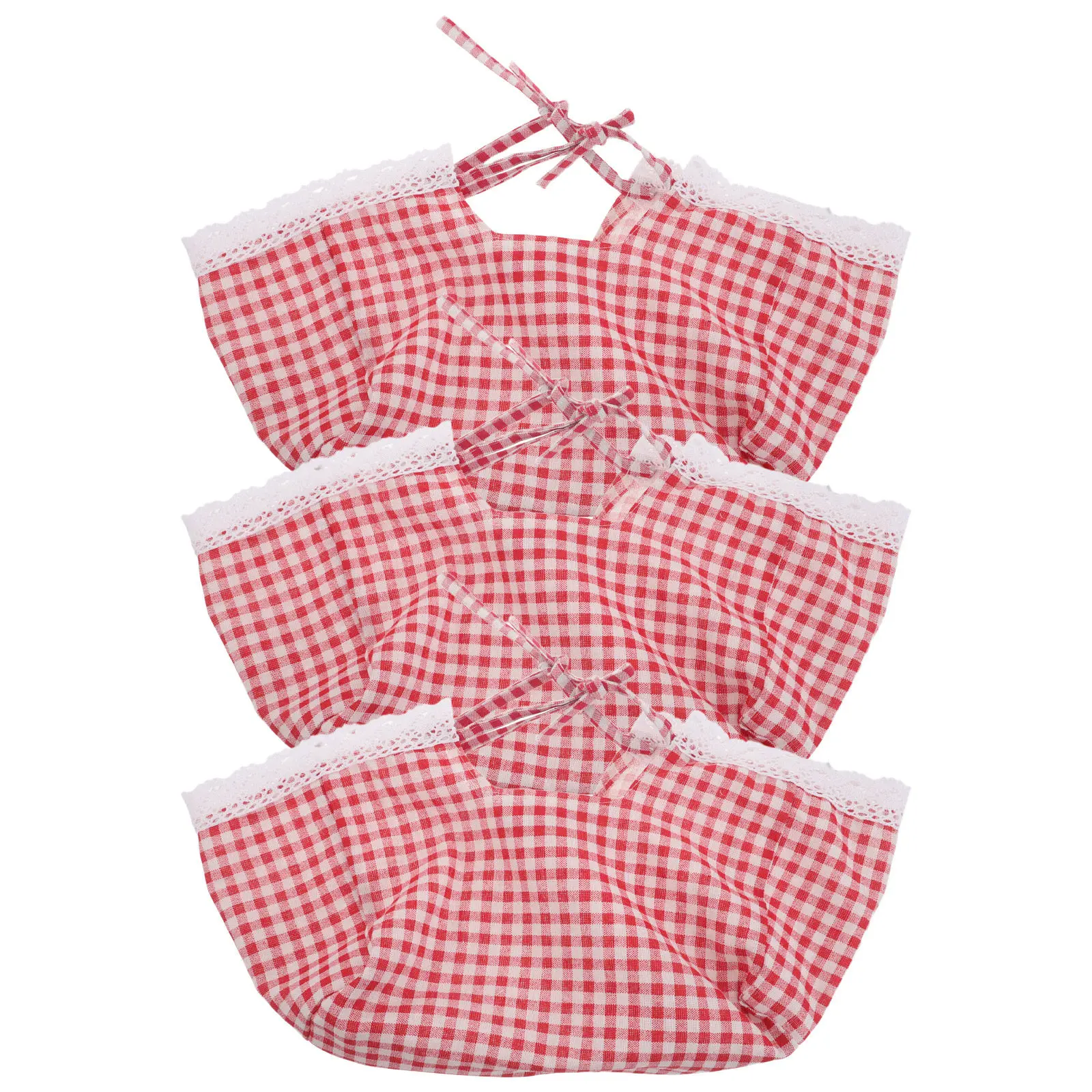 3Pcs Rattan Basket Cloth Liner Replacement Wicker Storage Bin Kitchen Fruit Bread Organizing Picnic Insert Fabric view 3