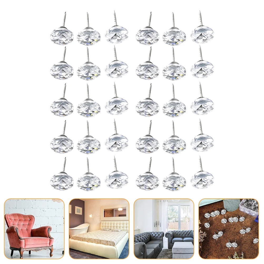 

30 Pcs Sofa Tacks Furniture Accessories Stainless Steel Pin for Couch Decorative