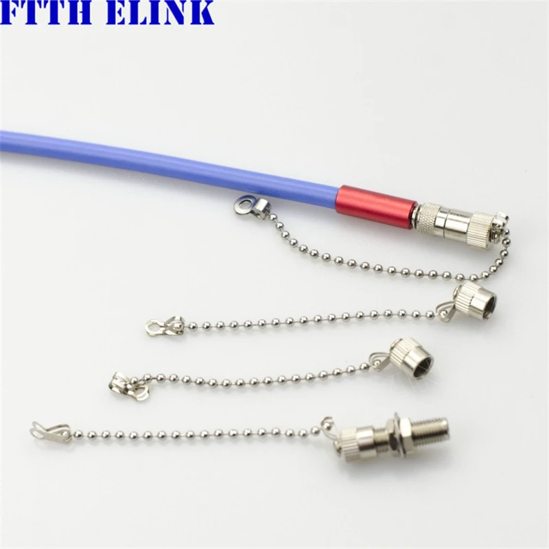 10pcs SMA905 dust cap with metal chain for SMA fiber adapter Anti Dust Plug Material Chain LC connector Dust Cover ELINK