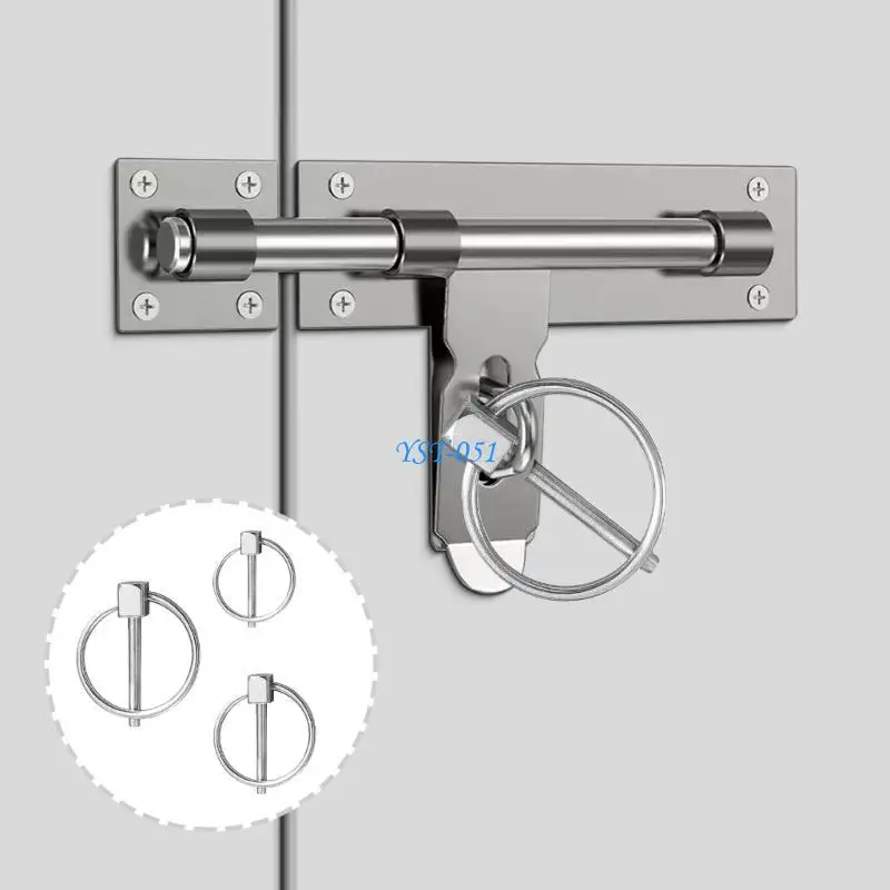 

E15A 8Pcs Trailer Lock Pin Round Safety Pin Fasteners Retaining Pin Hardware