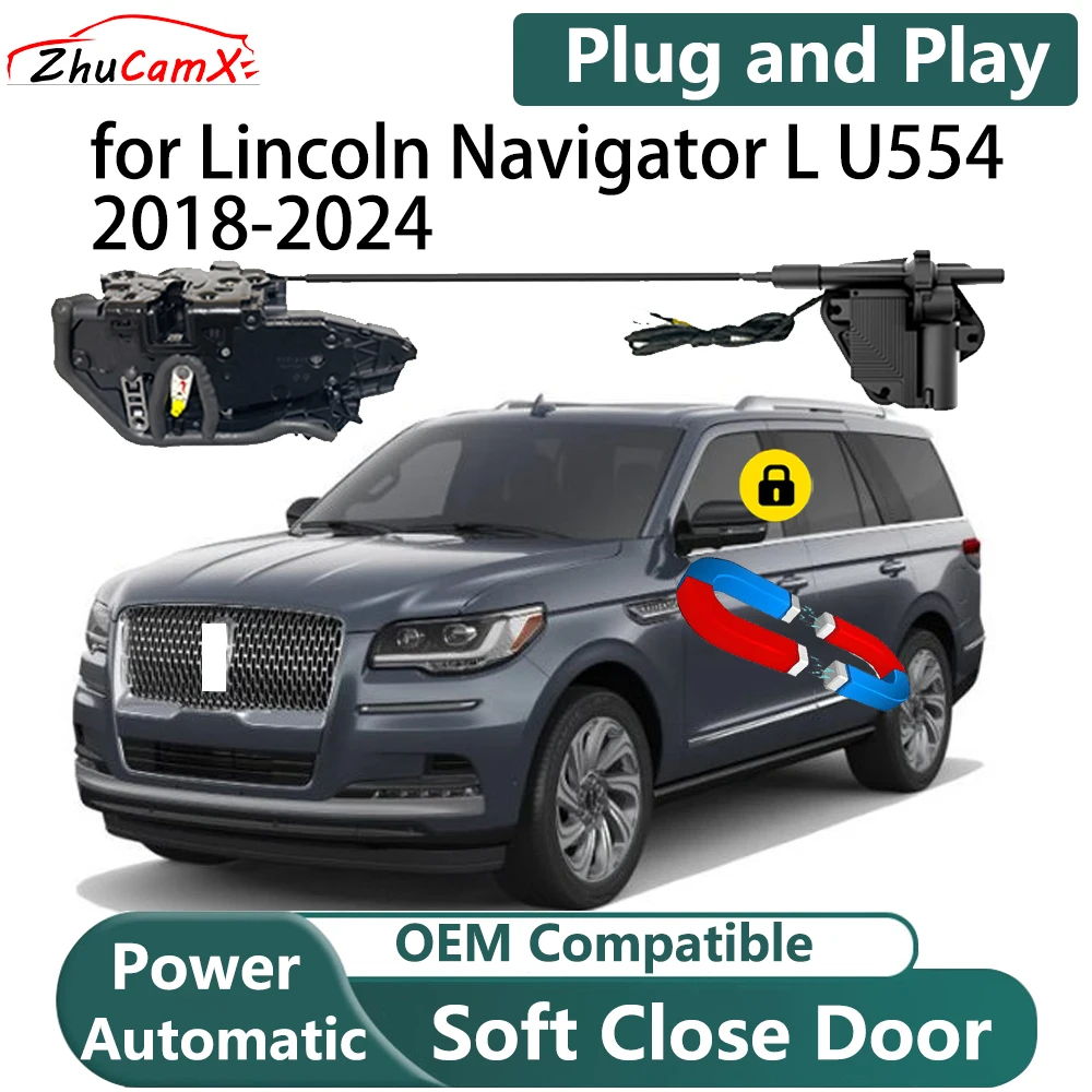 

ZhuCamX for Lincoln Navigator L U554 2018-2024 Automatic Electric Soft Close Door Closer Power Comfort Closing System