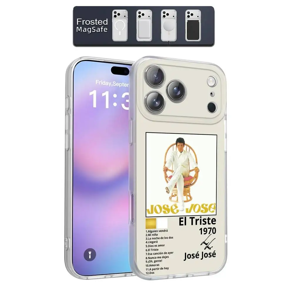 حافظة هاتف J-Jose J-Jose Secretos لهاتف iPhone 17,16,15,14,13,12,11,Pro,Max,Plus,E,Air,Mini Magnetic Magsafe متجمد شفاف
