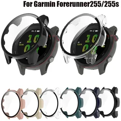 Funda protectora completa para Garmin Forerunner, Protector de pantalla de vidrio, carcasa dura, marco de parachoques, película, 255, 255S, 2 en 1