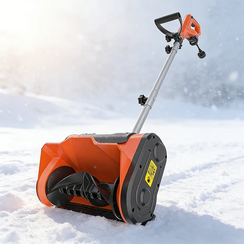 Snow Removal Machine Electric Snow Plow Hand-pushed Snow Blower Small Snow Clearing Equipment For Road Snow Shoveling
