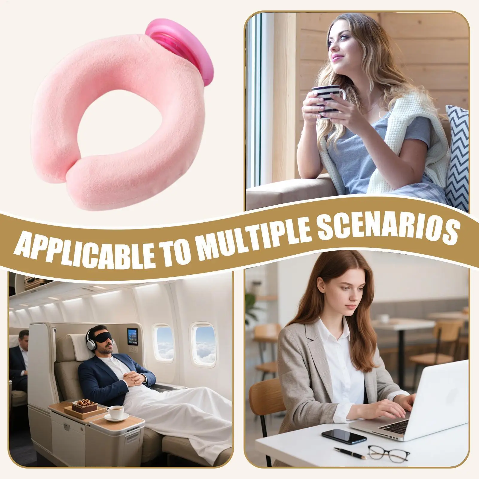 

Warm Water Bag 900ml Heating Wrap Neck Heater Hot Bottle Water Bag For Shoulder Comfort Home Office Outdoor Camping Sleeping