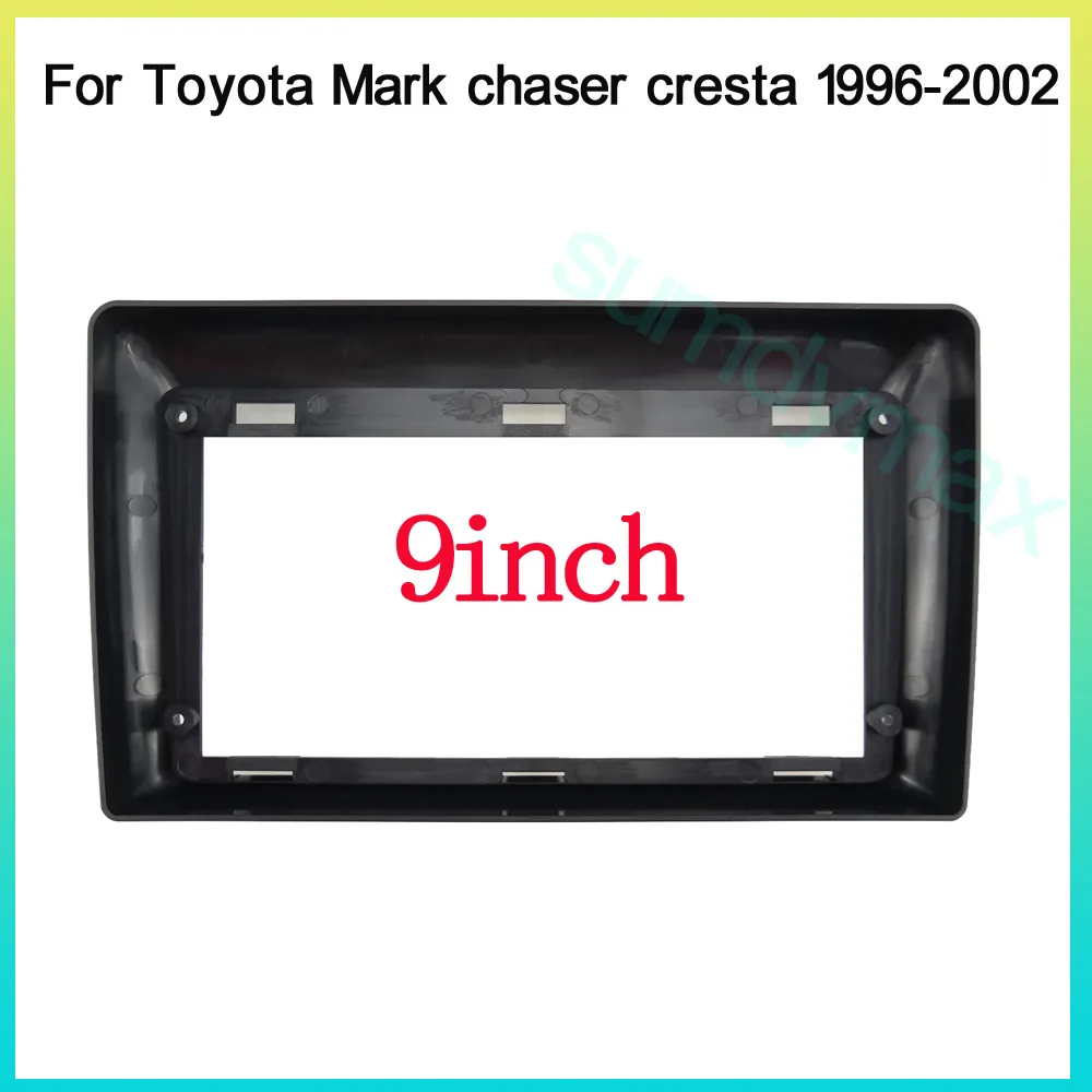 9inch Car Radio Fascia for Toyota Mark II 1996-2001 Stereo Dash Kit Installation Fascia CD Face Plate Panel DVD Frame 2 DIN