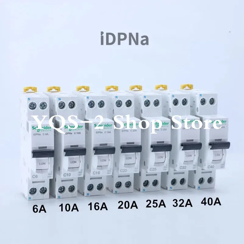 Electric Acti 9 iDPN 1P+N Miniature Circuit Breaker C Curve 6A 10A 16A 20A 25A 32A 40A iDPNa MCB Air Switch